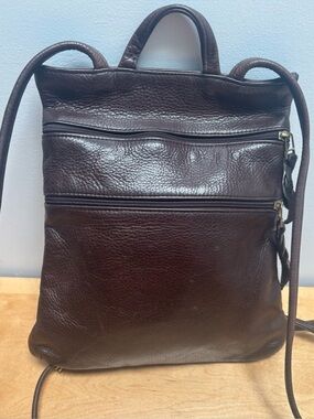 Libaire Brown Leather Backpack